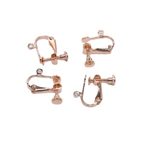 Clip-on Earrings <b>Screw</b> Type Copper Alloy Adjustable For Non-Pierced Ears Silver Gold <b>White</b> K Gold Antique Bronze - Product Image 5