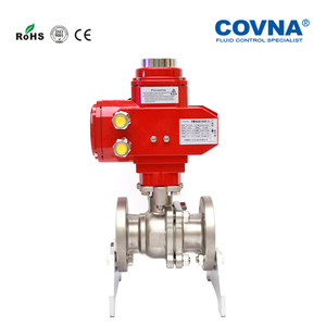 วาล์วบอลแบบมีหน้าแปลนสำหรับอุตสาหกรรม COVNA B2Bclearance Sale พร้อมตัวกระตุ้นแบบหมุนไฟฟ้า 24V/110V สำหรับระบบควบคุมการไหลอัตโนมัติ - Product Image 4