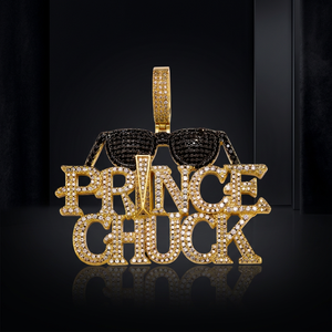 Collier Pendentif Lettre Plaqué Or Sertie de Zircons, Chaîne Corde, Bijoux Hip Hop pour Cadeau de Fête - Product Image 3