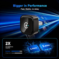 Adaptador Inalámbrico Apple CarPlay y Android Auto USB Bluetooth, Convierte Cables a Inalámbrico, Caja Multimedia Inteligente 2 en 1, Dongle