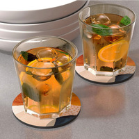 Sous-verre isotherme en néoprène personnalisable et écologique pour voiture, bureau, tasse de café – Étanche et portable