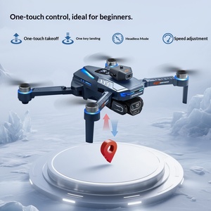Dron Azul Oscuro GT8 con Cámara Triple HD, Foto 4k y Vista de 360° °   Evasión de Obstáculos y Pantalla LCD sin Escobillas con Indicador de Energía - Product Image 5