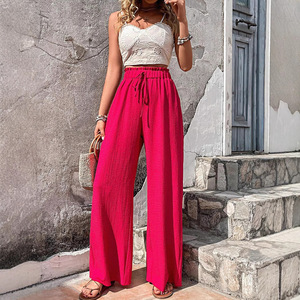 Pantalones Rectos de Cintura Media, Transpirables, Estilo Europeo y Americano, Nueva Colección de Otoño, Corte Regular, Casuales, Versátiles y a la Moda - Product Image 3