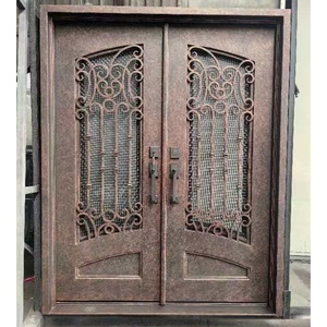 Porte d'entrée forgée à la main coupe thermique - Product Image 6