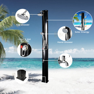 <span class=keywords><strong>Douche</strong></span> <span class=keywords><strong>solaire</strong></span> portable en PVC à deux sections pour le camping, le jardin ou les piscines - Product Image 4
