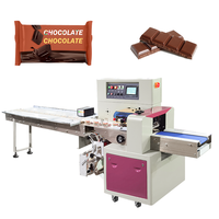 Machine d'emballage flow-pack multifonction à faible coût pour petites entreprises, idéale pour bonbons, chocolats, sucettes et sachets