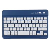 Nouveau mini clavier tablette sans fil BT 7 pouces avec interrupteur à ciseaux en plastique pour Android/iOS/59 touches ultra fin Plug and Play