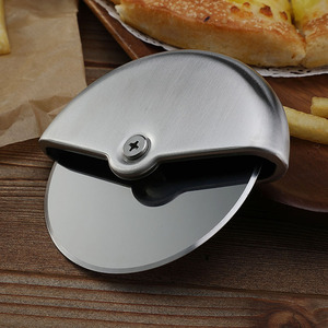 Couteau à pizza rond en acier inoxydable avec couvercle, accessoires de pâtisserie, <span class=keywords><strong>roulette</strong></span> à pâte, coupe-pâte à pizza - Product Image 6