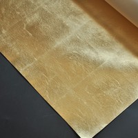 Mywind Nouveau Design Papier Peint Métallique Doré Luxe Fait Main pour la Décoration des Murs de Maisons Modernes et d'Hôtels Revêtement Mural