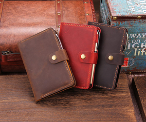 Cahier d'écriture de journal en cuir véritable personnalisé fait à <span class=keywords><strong>la</strong></span> main pour hommes et femmes cadeaux bibliques inspirés sacs et housses pour ordinateur portable - Product Image 6