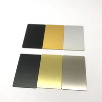 Carte Tagmo en acier inoxydable avec logo personnalisé Titane Acier Cuivre Métal Id Ic Smart Rfid Chip Cartes de visite en métal avec effet miroir