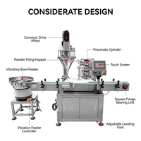 Machine de remplissage automatique à vis sans fin pour poudre protéinée, pâte, coupelles, barquettes, crème glacée et snacks, avec scellage à chaud et capsulage
