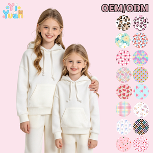 <span class=keywords><strong>Felpa</strong></span> con Cappuccio <span class=keywords><strong>Bianca</strong></span> a Maniche Lunghe per Bambini, con Tasca Frontale a Marsupio, Morbida e Leggera, per Uso Quotidiano - Product Image 1
