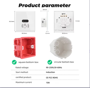 Interruptor de Pared Inteligente SIXWGH Smart Life 10A/240V, Unipolar, 4 Vías, 86x86mm, Panel de Vidrio Templado, Panel Táctil Resistente para el Hogar - Product Image 5