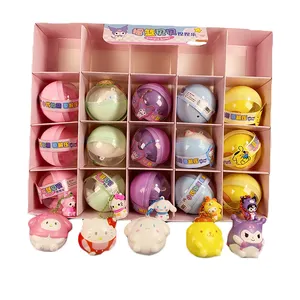 Nieuwe Custom Slow Foam Squish Cartoon Poppen Anime Kt Schattige Slow Rise Mini Kleurrijke Fidget Speelgoed Gacha Speelgoed Voor Kinderen Stressbal