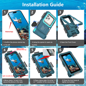 Shellbox <span class=keywords><strong>2nd</strong></span> Gen impermeable PC Animal Design funda para teléfono móvil 6,9 pulgadas teléfono móvil agujero de ventilación con cordón incluido en la bolsa OPP - Product Image 6