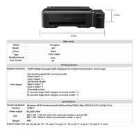 Untuk Printer Sublimasi Dye A4 Bekas L301 L310 L313 L130 4 Warna Printer Inkjet Warna Desktop