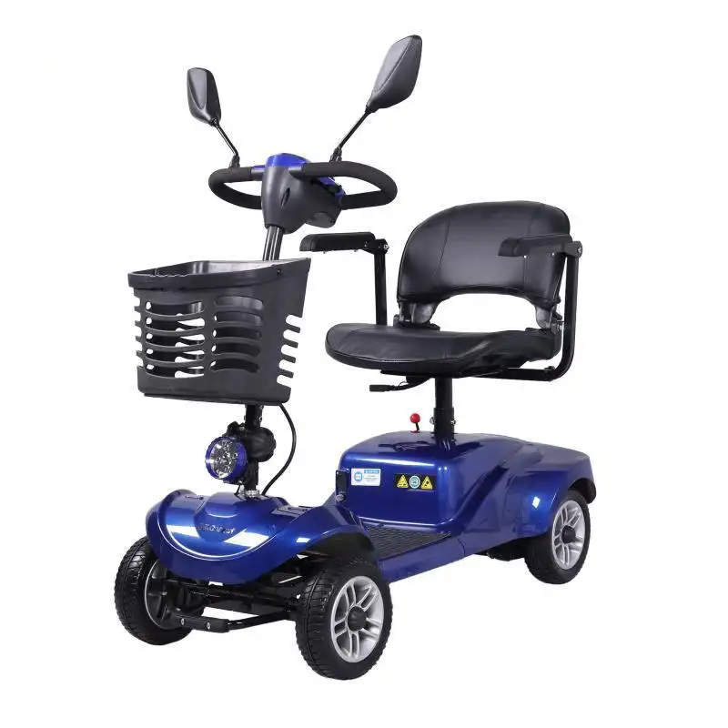 Scooter elettrici per disabili disabili con mobilità a 4 ruote per disabili per adulti da viaggio con motore pieghevole per le vendite