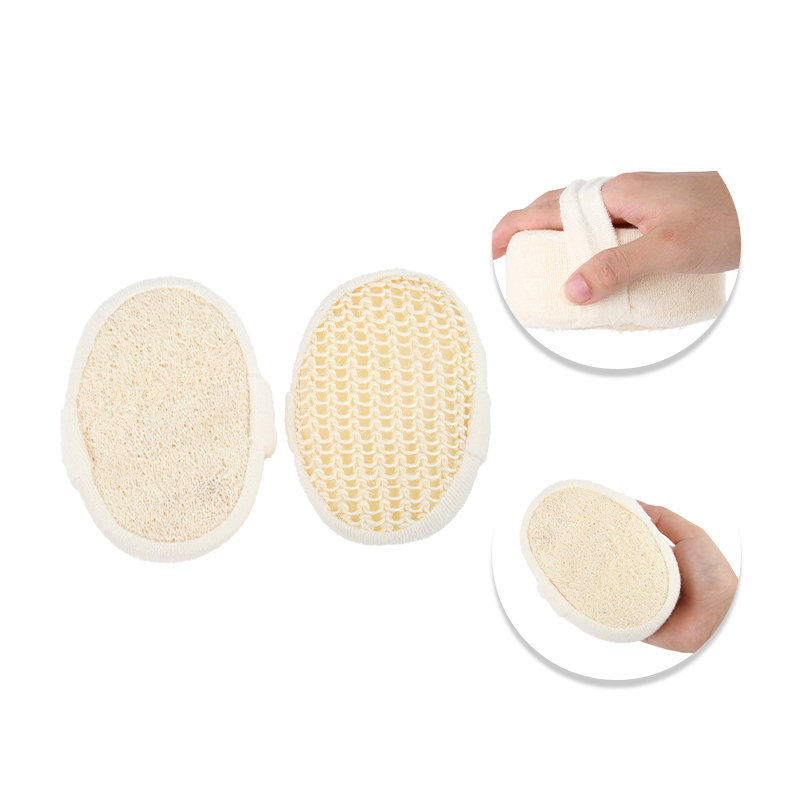 Натуральная Защитная отшелушивающая щетка для очистки кожи, натуральная губка для тела, губка с шариками для ванны, натуральная губка с Люфей