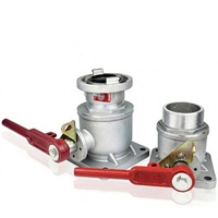 Katup Bola Pelindung Kebakaran dari Paduan Aluminium Baru DN50 DN65 Lurus Full Bore Ujung Berulir Sistem Sprinkler Pemadam Kebakaran Model J01