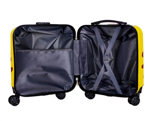 Maleta de viaje de dibujos animados con impresión personalizada, ruedas giratorias, equipaje duro para niños, carrito de hierro y aluminio ABS, equipaje pequeño de mano - Product Image 6