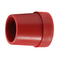 Bouchon de tuyau en cuivre moulé par injection MOCAP GKP0188RD1 type L et M, usage général, rouge, pour tuyau PE