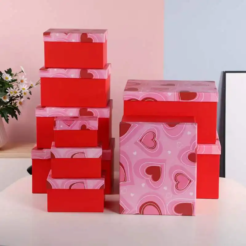 2022 Yiwu Multiple Size Cheap Custom Logo Cardboard Paper Box Gift Box gift Christmas candy chocolate gift packaging Box
