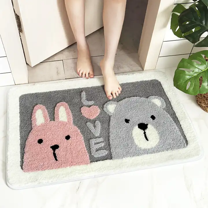 Frog Bathroom Rug Soft Carpet Toilet Kitchen Area Floor Mat Door Mats Home  Decor