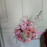 Chemin de table floral de luxe personnalisé, boule de fleurs pour le centre de la table à manger, centre de table floral coloré pour décorations de mariage