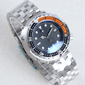 Minutetime นาฬิกาข้อมือ NH35ผู้ชาย, นาฬิกา904l ทูน่านาฬิกากลไกอัตโนมัติสีเงินคริสตัลแซฟไฟร์ - Product Image 3