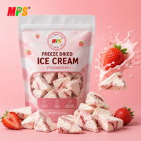 Poudre de bonbons gonflés à la saveur de vanille lyophilisée MPS, en gros, goût sucré et fruité, certifié halal