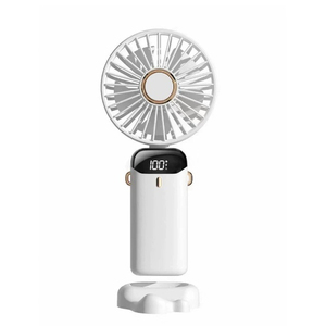 Mini ventilador portátil de mano con batería, ventiladores personales pequeños y ligeros con 3 velocidades y ventilador de pestañas recargable por USB - Product Image 1