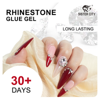 Colle Gel UV Strass Diamant 10g Transparente pour Nail Art Professionnel Français DIY Écologique Non Toxique Longue Durée
