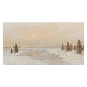 Chasing The Light Wall Art Print Rectangle Metal <b>Frame</b> Beige Hanging Decor For Living Room - Product Image 5