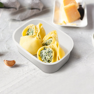 Uchampal Hỗ Trợ Lò Vi Sóng Sưởi Ấm Kraft Giấy Hộp <span class=keywords><strong>Container</strong></span> Thực Phẩm Dùng Một Lần Giấy Súp Bát Salad Với Nắp - Product Image 2