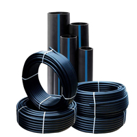 Tuyau de pression en polyéthylène PE100 SDR11 HDPE 10, diamètres 75mm, 125mm, 160mm, 315mm, 80mm, pour eaux usées et drainage, prix des tuyaux HDPE