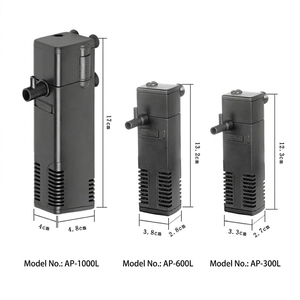 Pompa Filtro Sommergibile 3 in 1 JSD per <span class=keywords><strong>Acquario</strong></span>, Circolazione e Ossigenazione, Modello AP300~AP1500 per Pulizia Acqua di Vasche per Pesci e Tartarughe - Product Image 5