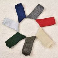 Chaussettes personnalisées en tricot avec fil métallique pailleté, chaussettes de printemps en coton, jacquard, avec logo sur le bord et le bas, évacuation de l'humidité, chaussettes pour femmes