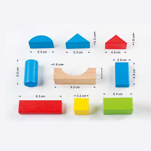 100 Pcs Beech Rainbow Diy Building Block Sets Stacking Kit Children Games Montessori Baby Educational Toys for Kids Boys Girls - Product Image 5