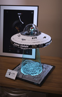 601 Parça UFO Uzay Gemisi Yapım Blokları Seti Yaratıcı Evren Uzay Keşif UFO Uzay Gemisi Yapım Setleri Işıklı Kit
