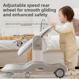 Deambulatore Multifunzione Regolabile Anti-Ribaltamento e Anti-O-leg per Bambini, Passeggino Pieghevole per Imparare <span class=keywords><strong>a</strong></span> Camminare - Product Image 4