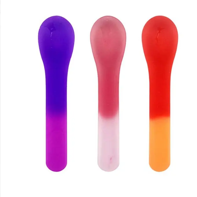 high quality food grade color changed temperature sensing thermochromic spoon for ice cream cone yogurt