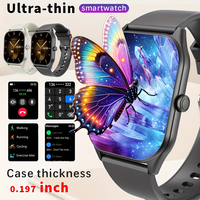 Montre connectée unisexe SENBONO T13, écran tactile TFT HD ultra-fin de 1,955 pouces, étanche IP68, tracker d'activité physique, montre de sport au poignet, 5-10