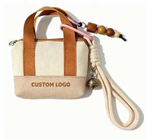 Porte-clés mini sac fourre-tout transparent étanche, personnalisable avec logo, breloque décorative pour sac quotidien, sac à dos, cadeau promotionnel - Product Image 1