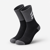 Chaussettes de cyclisme personnalisées en nylon respirant avec logo réfléchissant et compression