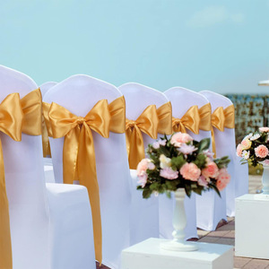 Cạnh khóa satin Ribbon ghế đám cưới tựa lưng trang trí hoa <span class=keywords><strong>Bow</strong></span> căng ghế bìa cho tiệc chiêu đãi và sử dụng nhà - Product Image 3