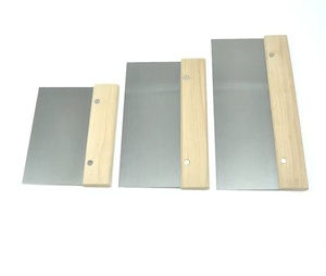 مكشط بمقبض خشبي درجة تصنعه بنفسك مع الفولاذ المقاوم للصدأ - Product Image 1