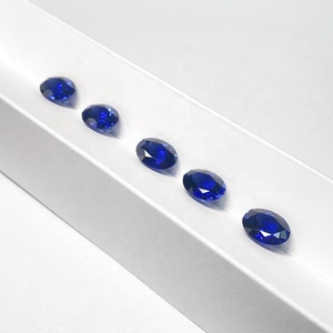 Goldstones Đồ Trang Sức Hình Bầu Dục Cắt Phòng Thí Nghiệm Grown <span class=keywords><strong>Blue</strong></span> Sapphire Tất Cả Các Kích Cỡ Lỏng Đá Quý Lỏng Phòng Thí Nghiệm Royal <span class=keywords><strong>Blue</strong></span> Sapphire Cho Thiết - Product Image 3