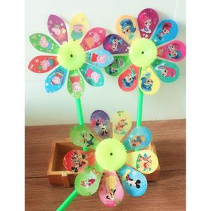 Molinos de viento de dibujos animados de un y dos yuanes, molinos de viento de nueve aspas, molinos de viento de dibujos animados, proveedores de juguetes para tiendas de un yuan. - Product Image 1