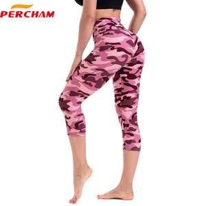 Commercio all'ingrosso OEM Leggings sportivi stampa digitale bottino sollevamento pancia a vita alta allenamento Yoga Leggings pantaloni alla caviglia - Product Image 2